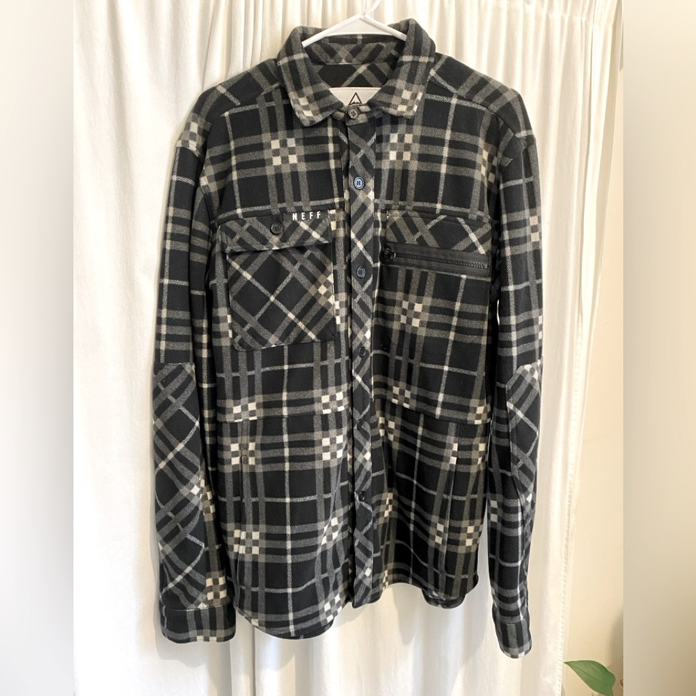 Neff polar fleece button down